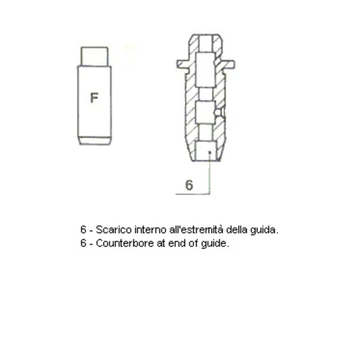 Vodítko ventilu METELLI 01-1541