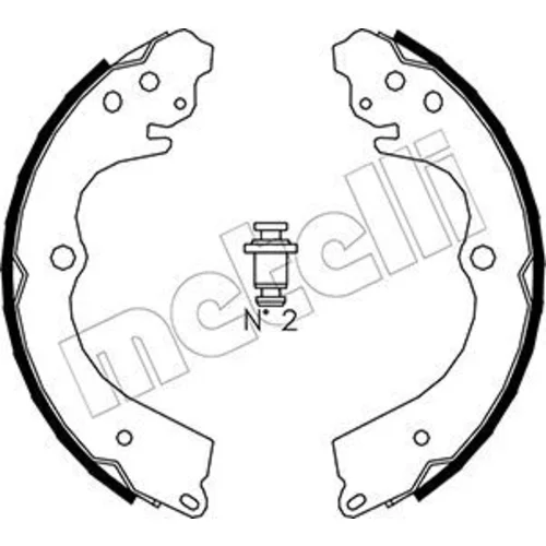 Sada brzdových čeľustí METELLI 53-0384