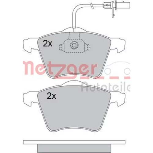 Sada brzdových platničiek kotúčovej brzdy METZGER 1170104