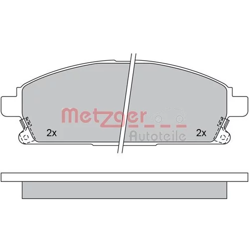 Sada brzdových platničiek kotúčovej brzdy METZGER 1170159