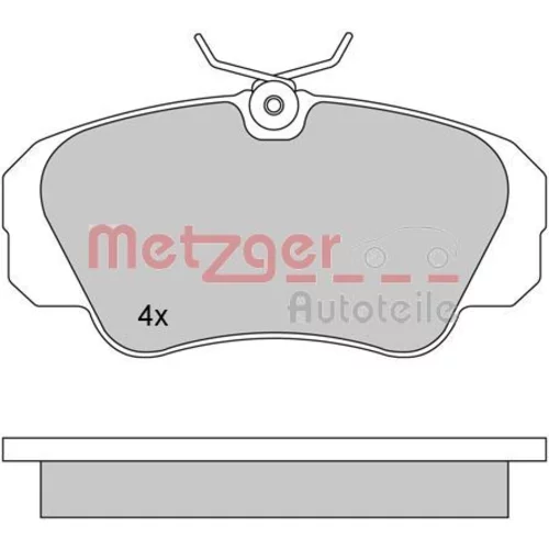 Sada brzdových platničiek kotúčovej brzdy METZGER 1170245