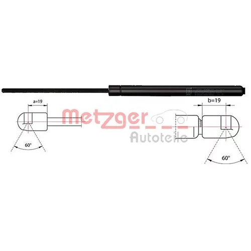Pneumatická pružina, Batožinový/nákladný priestor METZGER 2110484