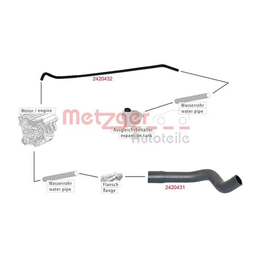 Hadica chladenia 2420432 /METZGER/ - obr. 1