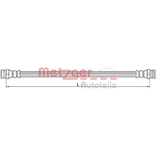 Brzdová hadica METZGER 4110614