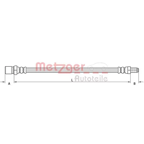 Brzdová hadica 4111379 /METZGER/