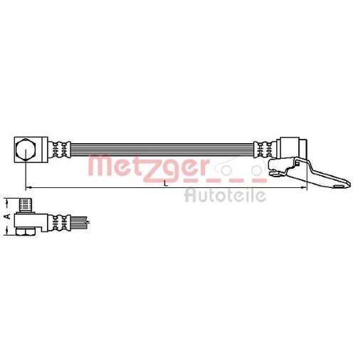 Brzdová hadica METZGER 4112545