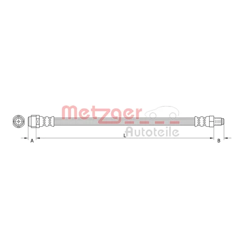 Brzdová hadica METZGER 4111367
