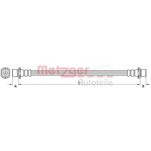 Brzdová hadica METZGER 4111560