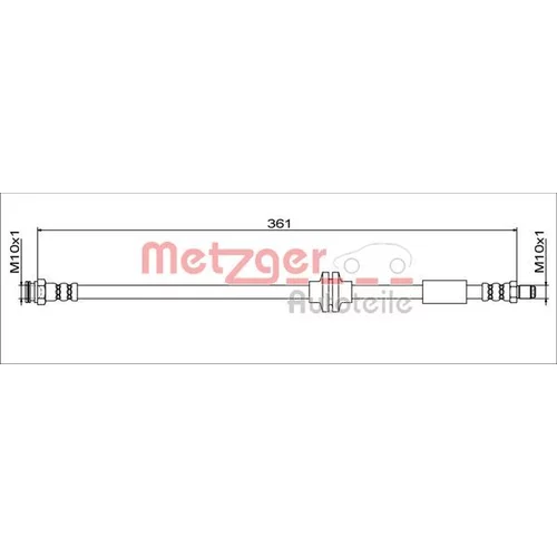 Brzdová hadica METZGER 4111779