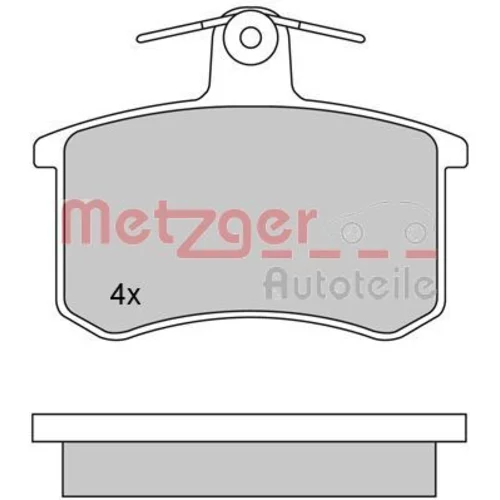 Sada brzdových platničiek kotúčovej brzdy METZGER 1170030