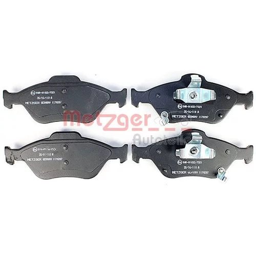 Sada brzdových platničiek kotúčovej brzdy 1170287 /METZGER/ - obr. 1