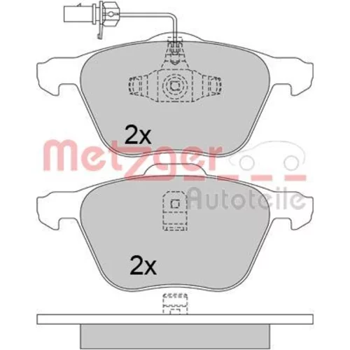 Sada brzdových platničiek kotúčovej brzdy METZGER 1170342