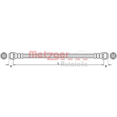 Brzdová hadica METZGER 4110890