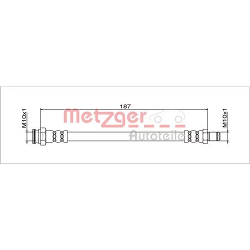 Brzdová hadica METZGER 4111805