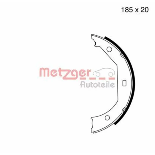 Sada brzd. čeľustí parkov. brzdy MG 652 /METZGER/
