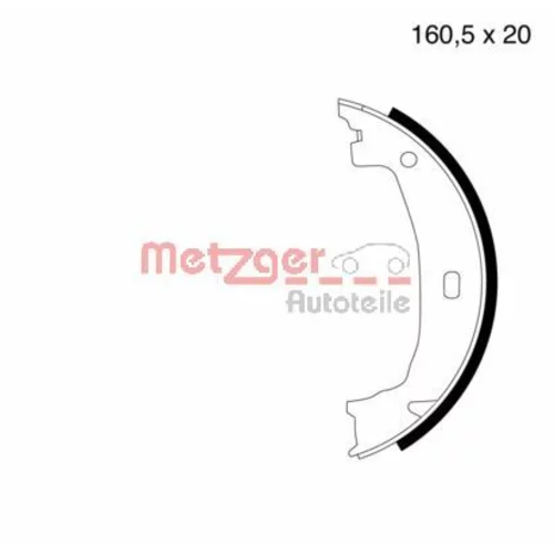 Sada brzd. čeľustí parkov. brzdy METZGER MG 780