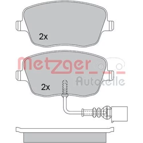 Sada brzdových platničiek kotúčovej brzdy METZGER 1170246