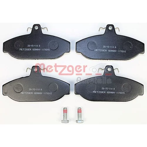 Sada brzdových platničiek kotúčovej brzdy 1170315 /METZGER/ - obr. 1