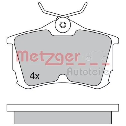 Sada brzdových platničiek kotúčovej brzdy METZGER 1170435