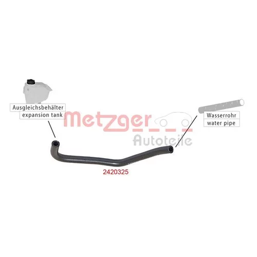 Hadica chladenia 2420325 /METZGER/ - obr. 1