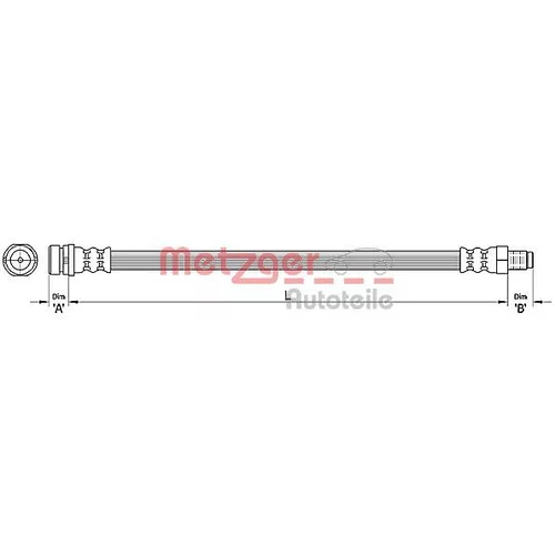 Brzdová hadica METZGER 4110368