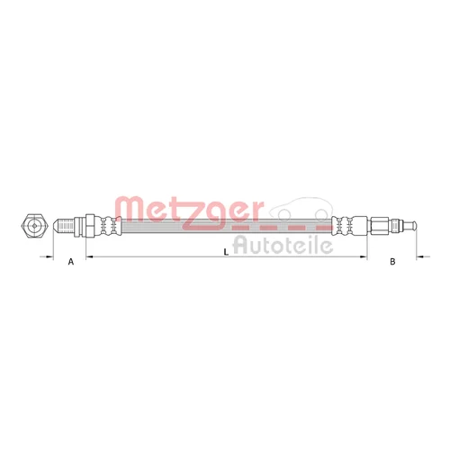 Brzdová hadica METZGER 4110803