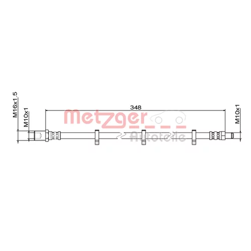 Brzdová hadica METZGER 4111498