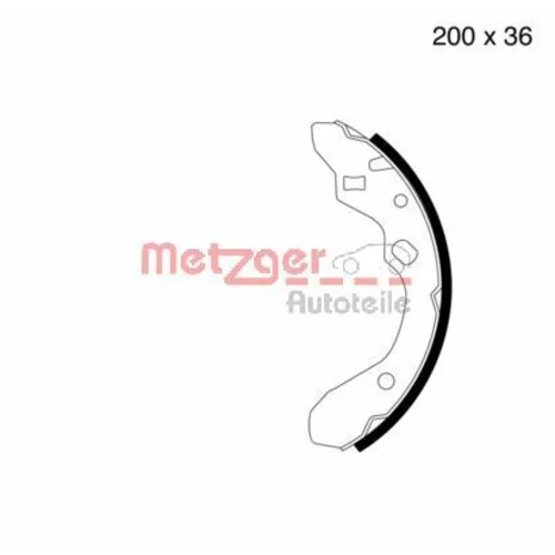 Sada brzdových čeľustí METZGER MG 603