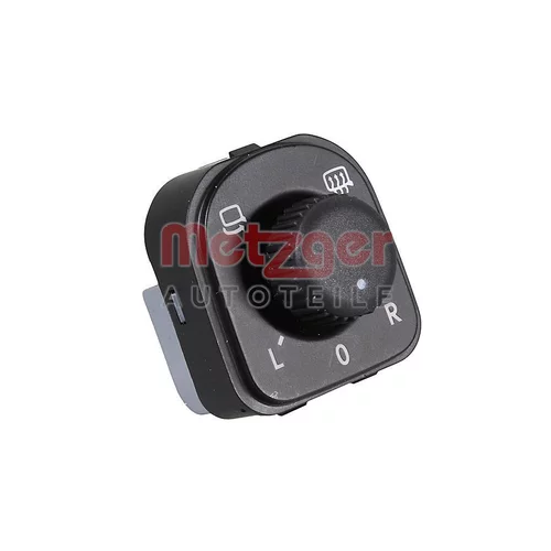 Spínač, nastavenie vonkajších spätných zrkadiel METZGER 09161126