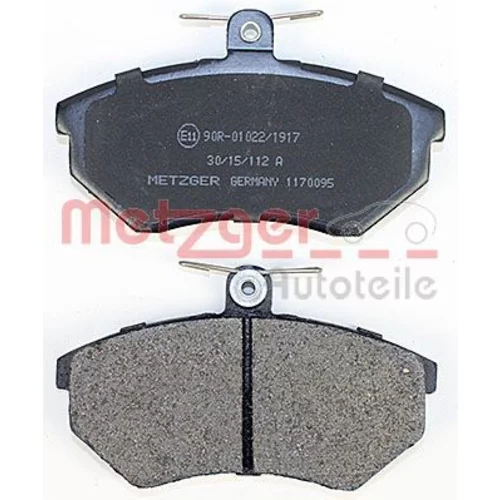 Sada brzdových platničiek kotúčovej brzdy 1170095 /METZGER/ - obr. 2
