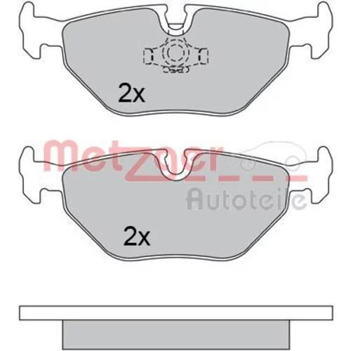 Sada brzdových platničiek kotúčovej brzdy METZGER 1170371