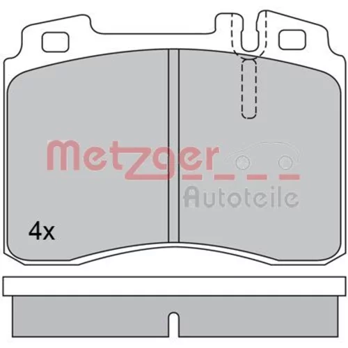 Sada brzdových platničiek kotúčovej brzdy METZGER 1170374