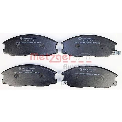 Sada brzdových platničiek kotúčovej brzdy 1170402 /METZGER/ - obr. 1