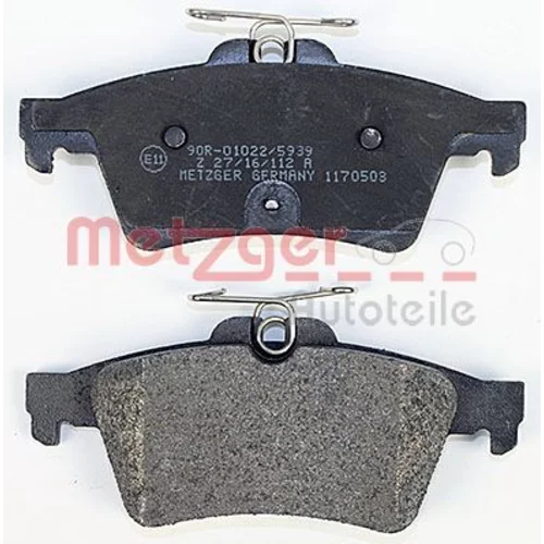 Sada brzdových platničiek kotúčovej brzdy 1170503 /METZGER/ - obr. 2