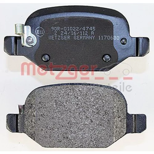 Sada brzdových platničiek kotúčovej brzdy 1170680 /METZGER/ - obr. 2