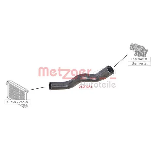 Hadica chladenia 2420251 /METZGER/ - obr. 1