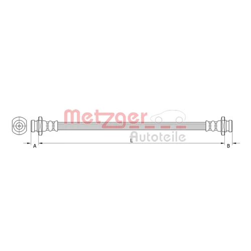 Brzdová hadica METZGER 4110531