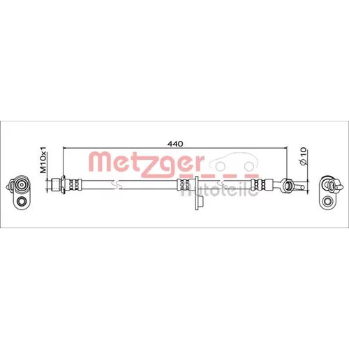 Brzdová hadica 4111650 /METZGER/