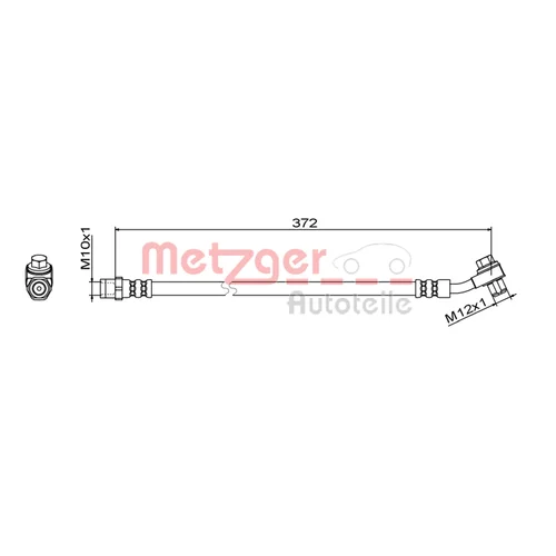 Brzdová hadica METZGER 4111795