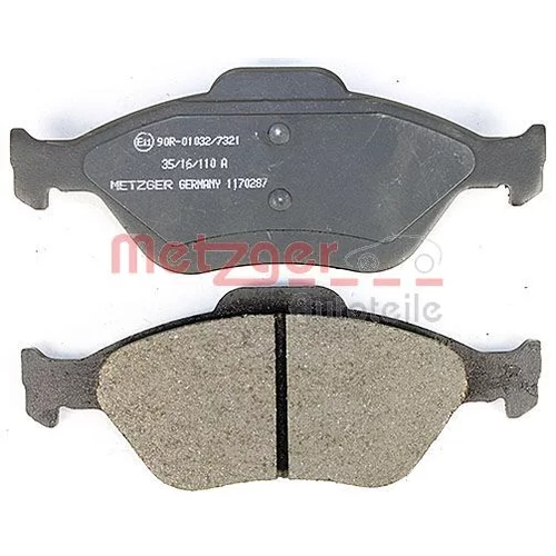 Sada brzdových platničiek kotúčovej brzdy 1170287 /METZGER/ - obr. 3