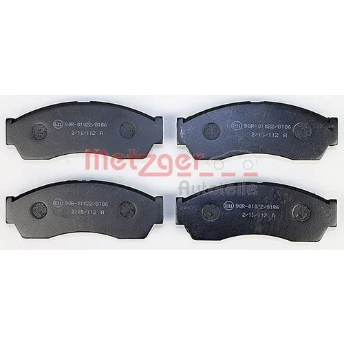 Sada brzdových platničiek kotúčovej brzdy 1170590 /METZGER/ - obr. 1