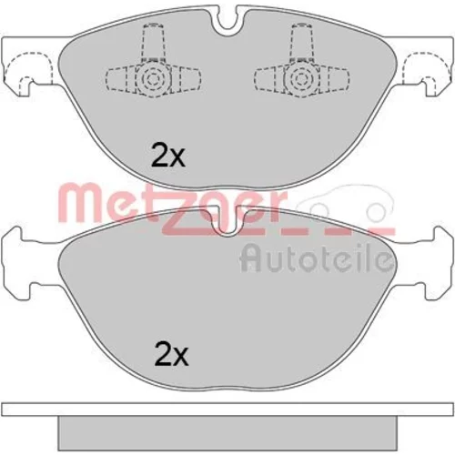 Sada brzdových platničiek kotúčovej brzdy METZGER 1170592