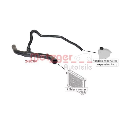 Hadica chladenia 2420394 /METZGER/ - obr. 1