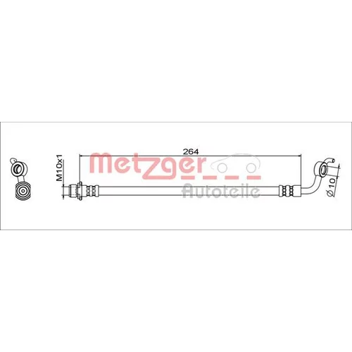 Brzdová hadica METZGER 4111660