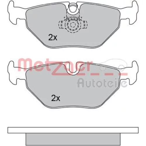 Sada brzdových platničiek kotúčovej brzdy METZGER 1170014