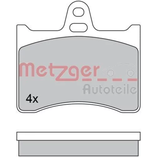 Sada brzdových platničiek kotúčovej brzdy METZGER 1170567