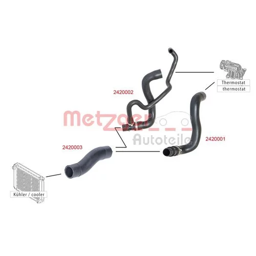 Hadica chladenia 2420001 /METZGER/ - obr. 1