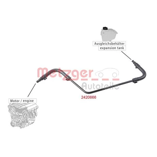 Hadica chladenia 2420666 /METZGER/ - obr. 1