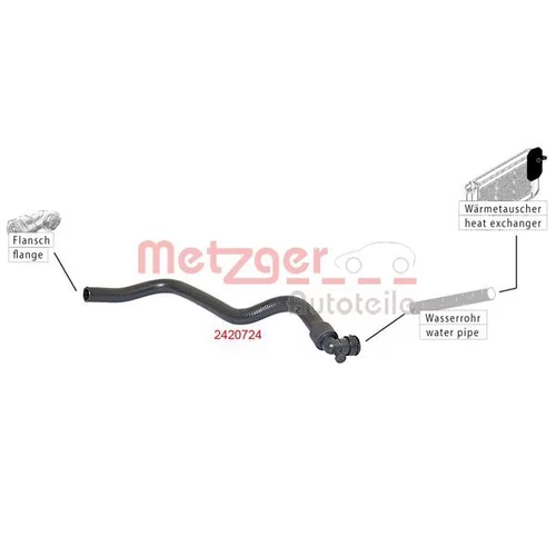 Hadica chladenia 2420724 /METZGER/ - obr. 1