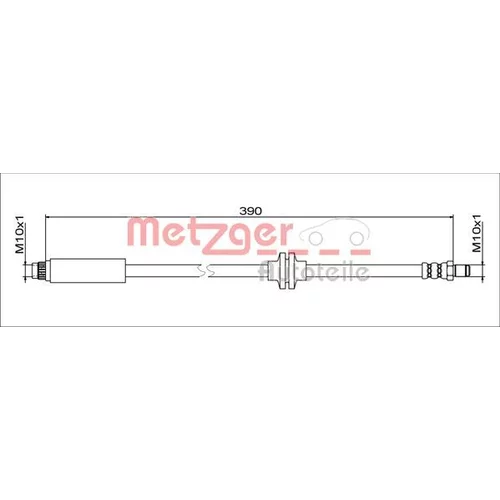 Brzdová hadica METZGER 4111627